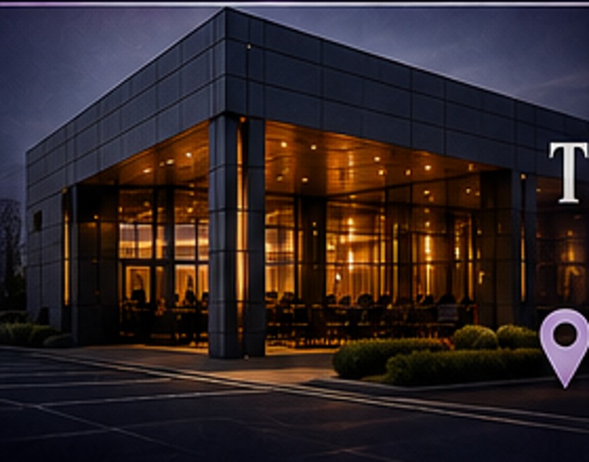 The Great Hall venue at night